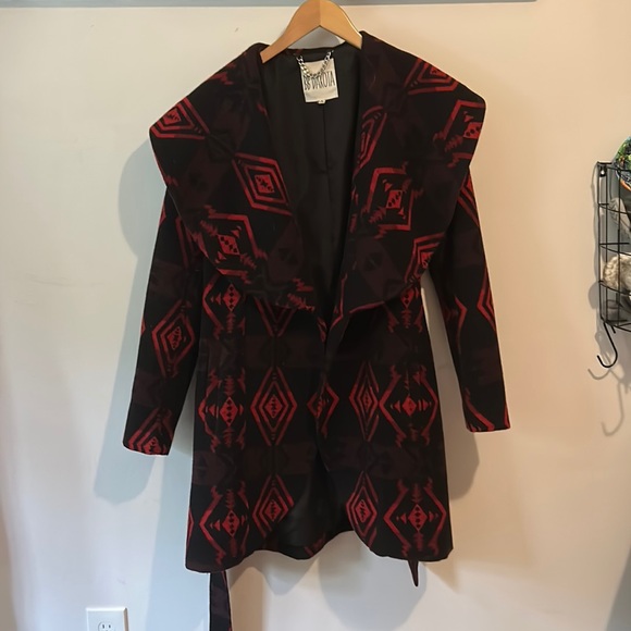 BB Dakota Wool Wrap Coat - Picture 2 of 4